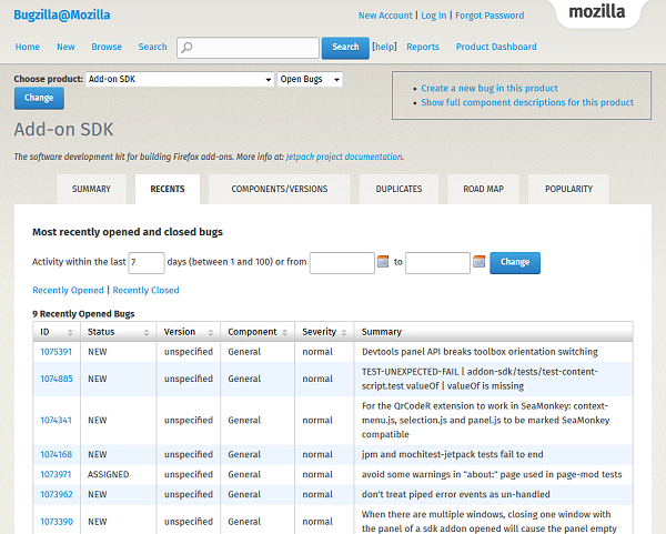 bugzilla 5.0 demo