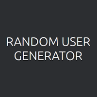Automatically generate user data with Random User Generator