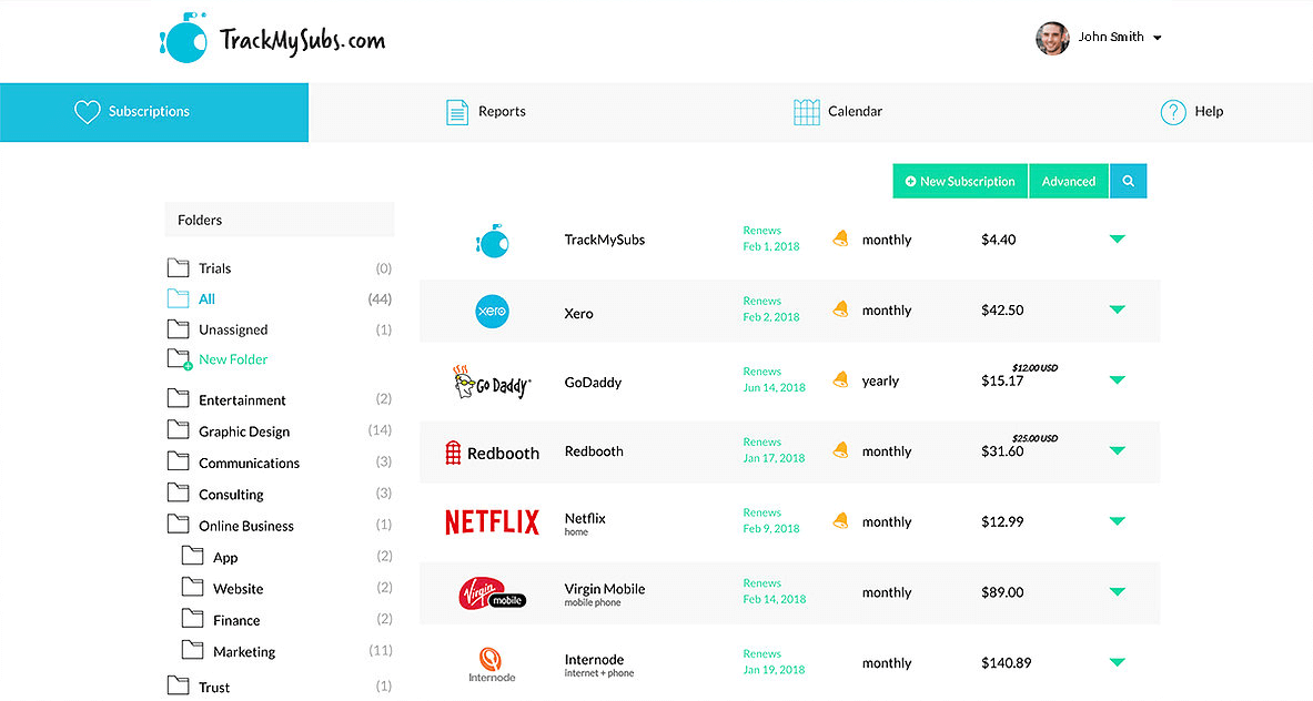 TrackMySubs