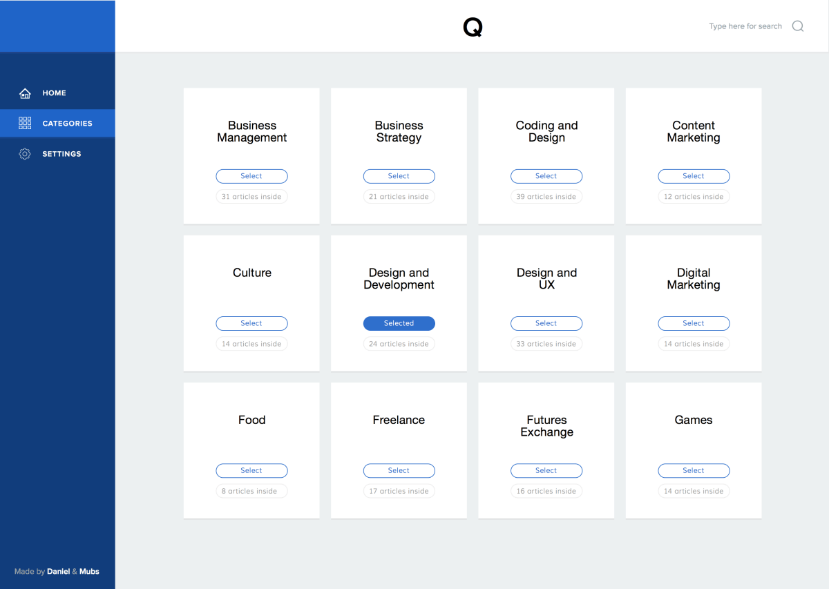 Quuu - screenshot