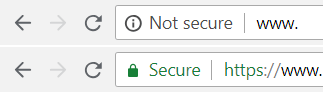 not secure