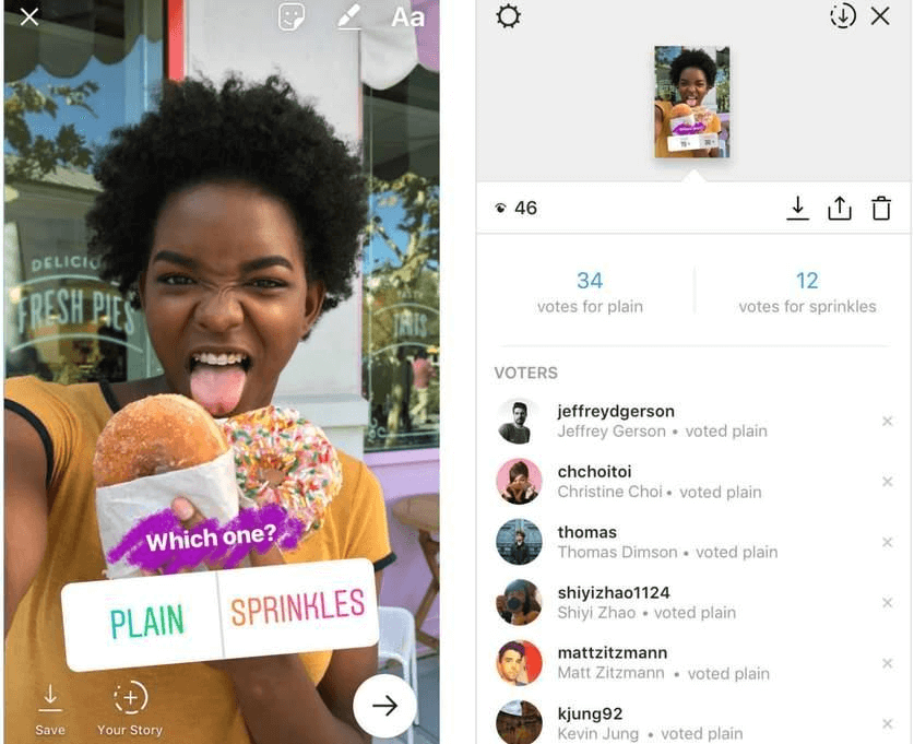 Instagram polls