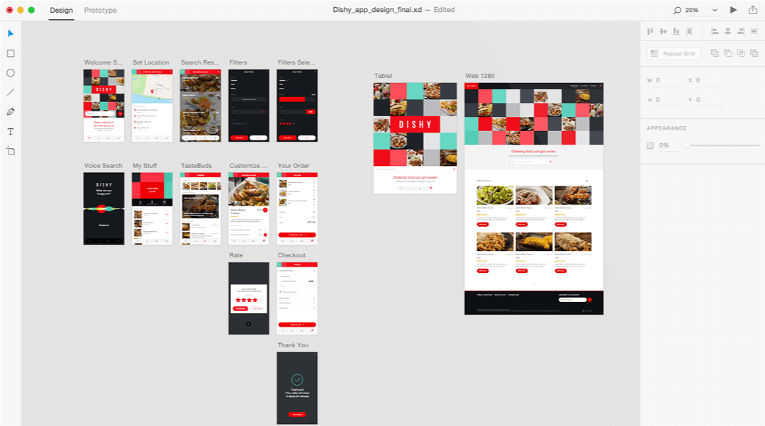 Adobe XD - screenshot