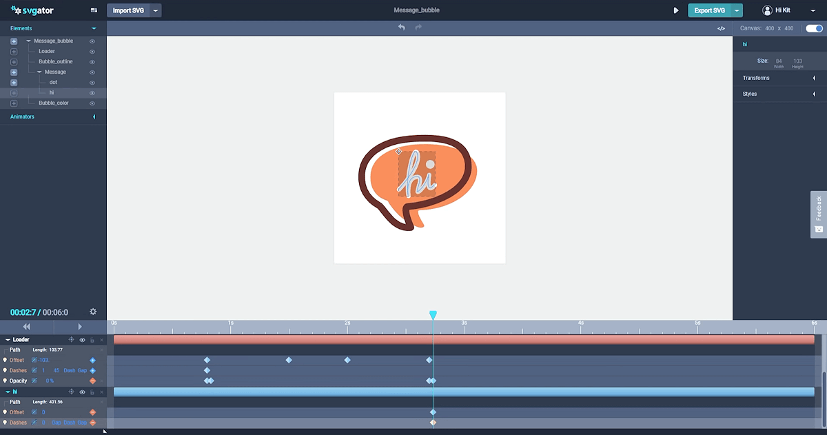 SVGator - screenshot