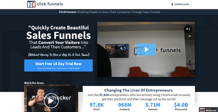 ClickFunnels - screenshot 1