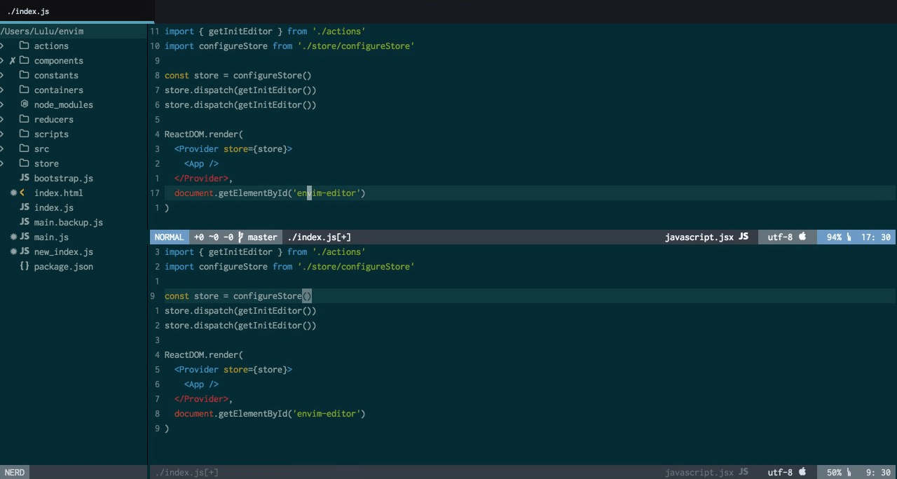 Neovim - screenshot