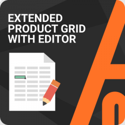 Extended Product Grid with Editor