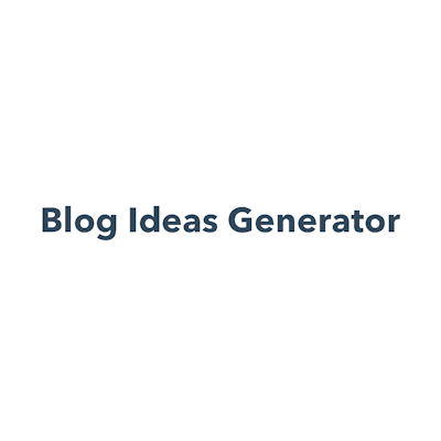 Blog Topic Generator