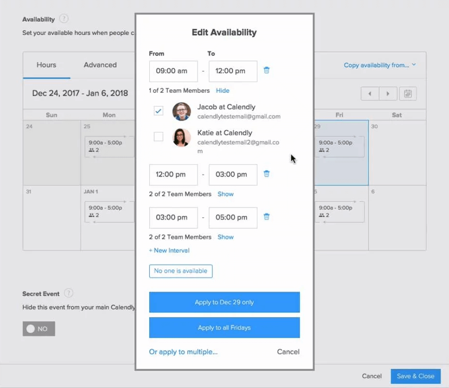 cost for calendly