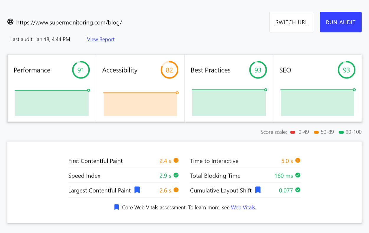 Web.dev - captura de pantalla