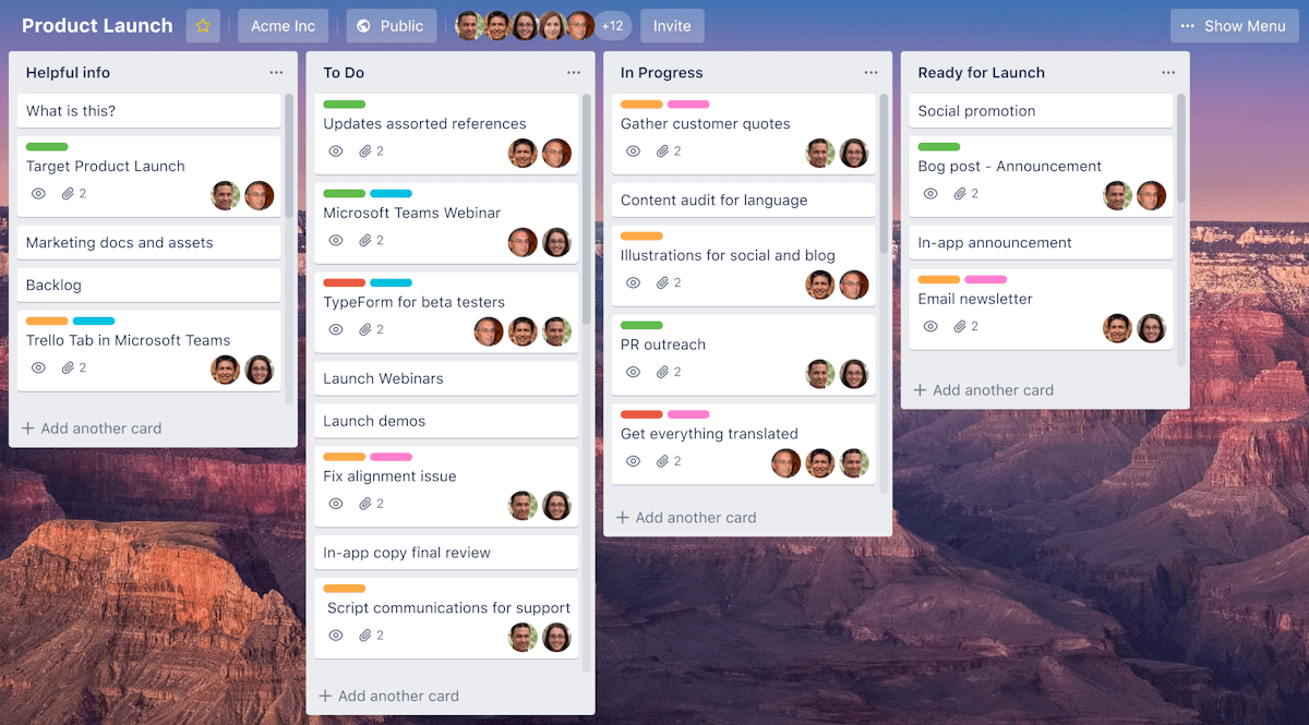 Trello - screenshot