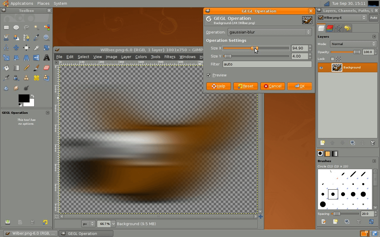 GIMP - screenshot