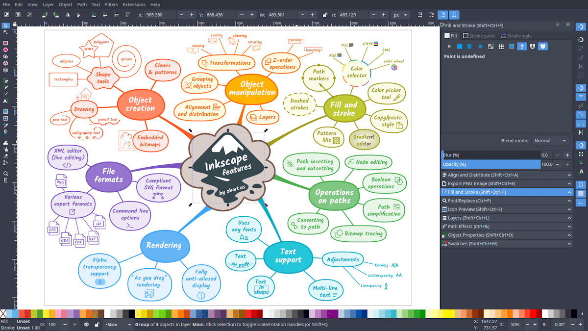 Inkscape - screenshot