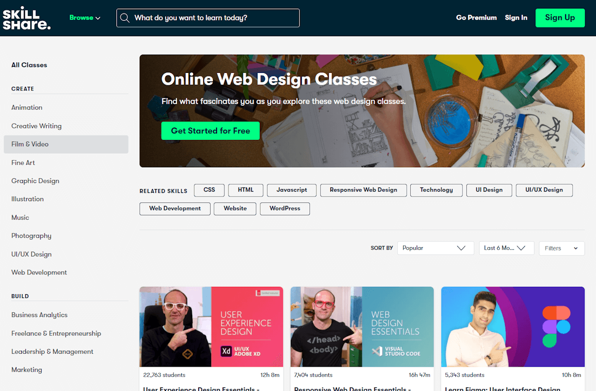 Skillshare - screenshot