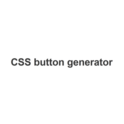 CSS Button Generator