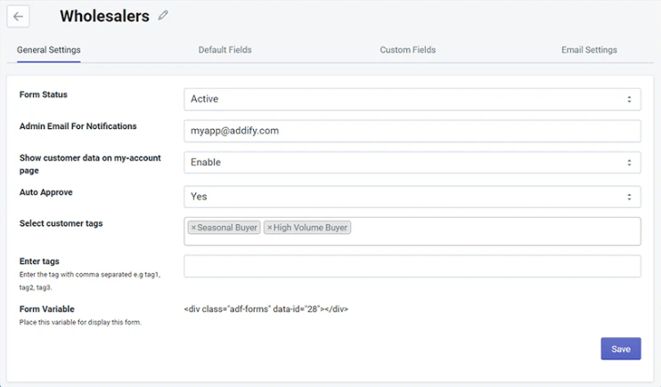 B2B Registration Form Builder for Shopify - screenshot 3