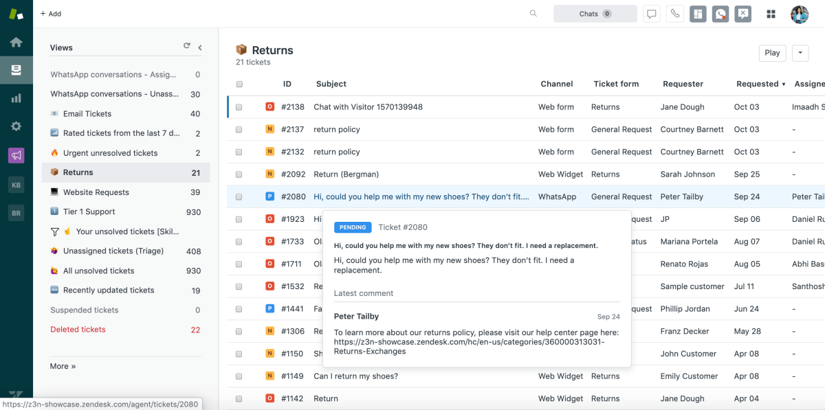 Zendesk - screenshot 2