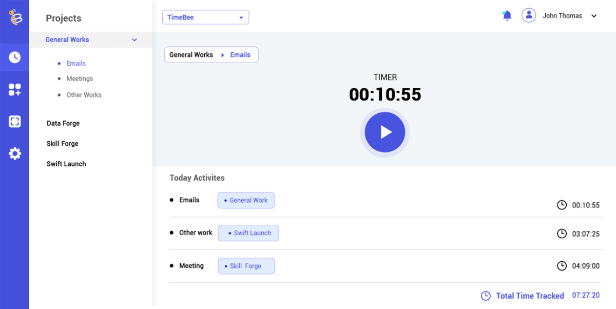 TimeBee - screenshot