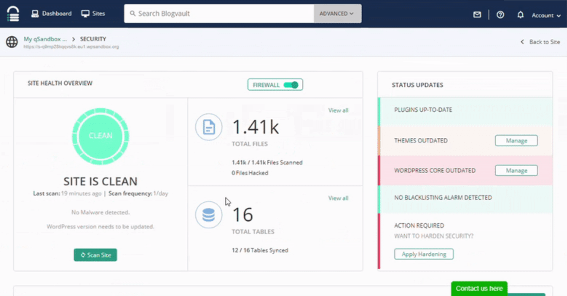 Malcare - screenshot