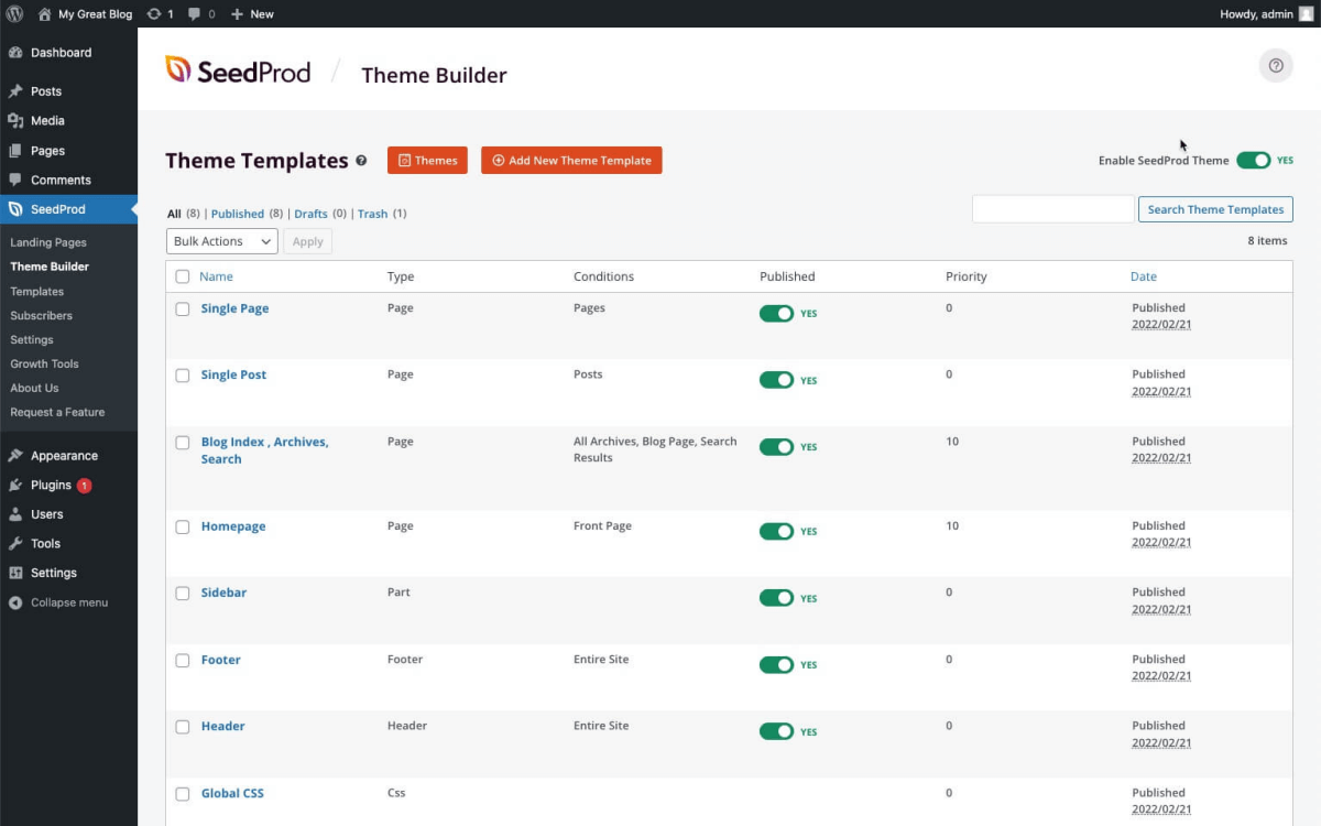 SeedProd - screenshot