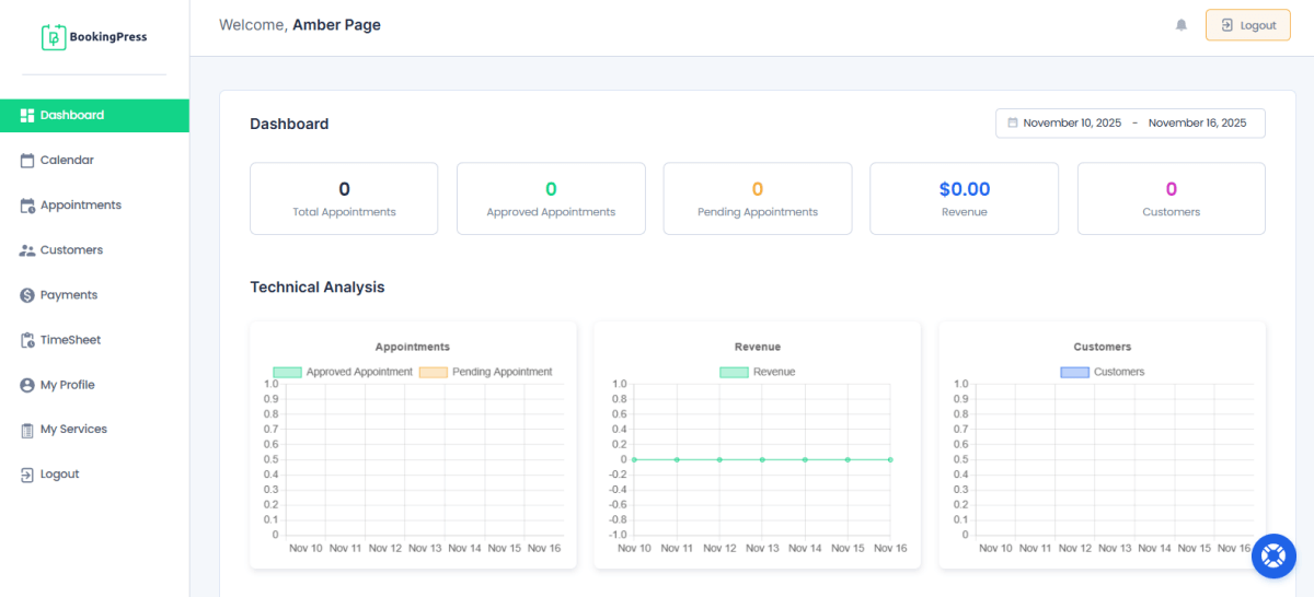 BookingPress - screenshot
