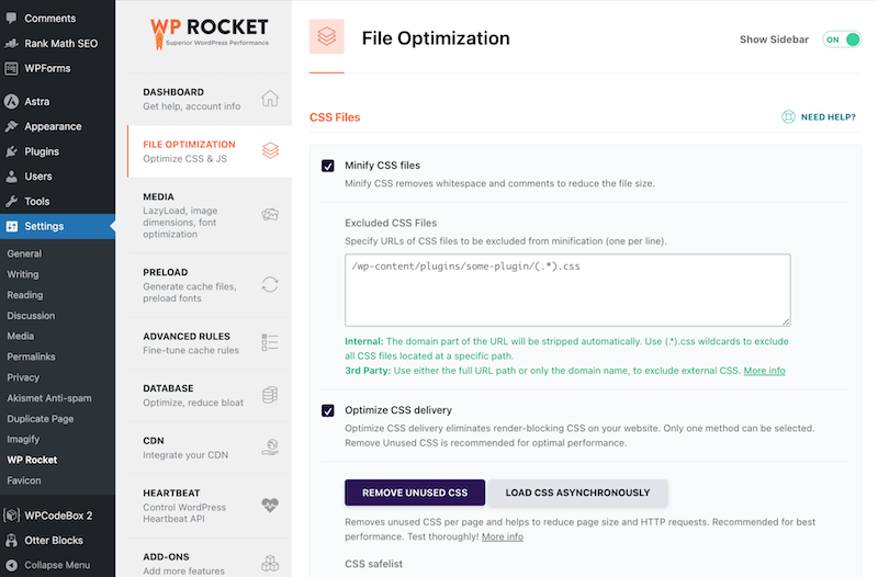WPRocket - screenshot