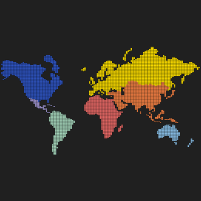World Map Square 