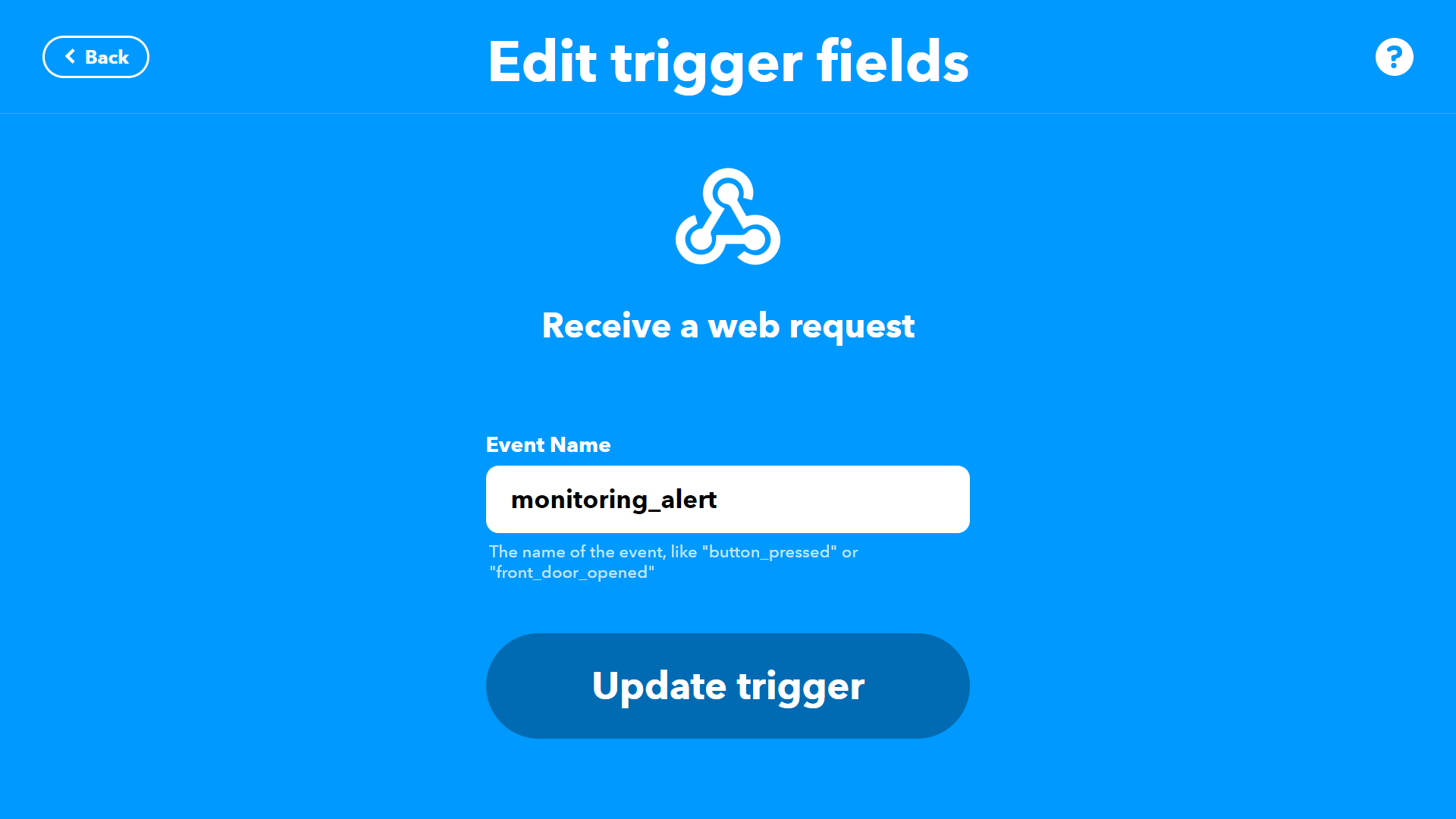 IFTTT - captura de pantalla 1